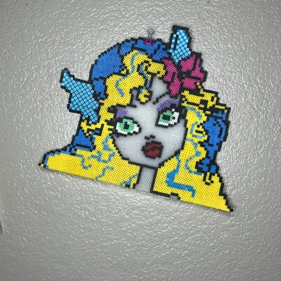 monster high Wall Decor Lagoona Blue Monster High Perler Bead Wall